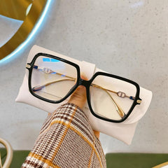 TR90 Light Blocking Glasses Large Frame Men Women Computer Glasses