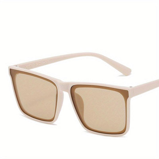 Vintage Square Large Frame Sunglasses for Men and Women
