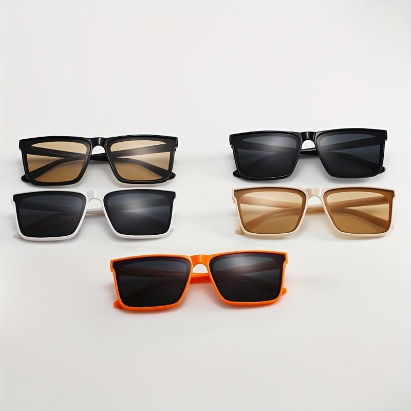 Vintage Square Large Frame Sunglasses for Men and Women