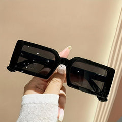 Y2K Rectangle Jelly Sunglasses UV400 Sun Shades