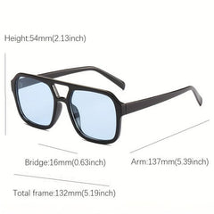 Oversized Square Sunglasses UV Protection