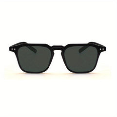 Square Tinted Sunglasses UV400 Rivet Decor Glasses