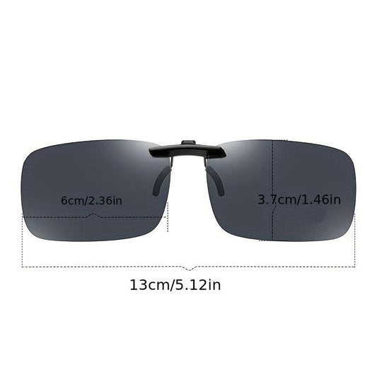 Men's Polarized Clip On Sunglasses Compact Fit UV Resistant