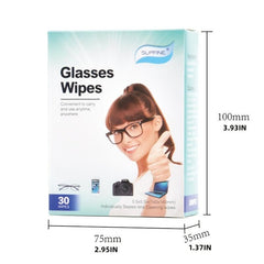 Anti Fog Wipes For Glasses Lens Cleaning Wipes Individually Wrapped 30pcs