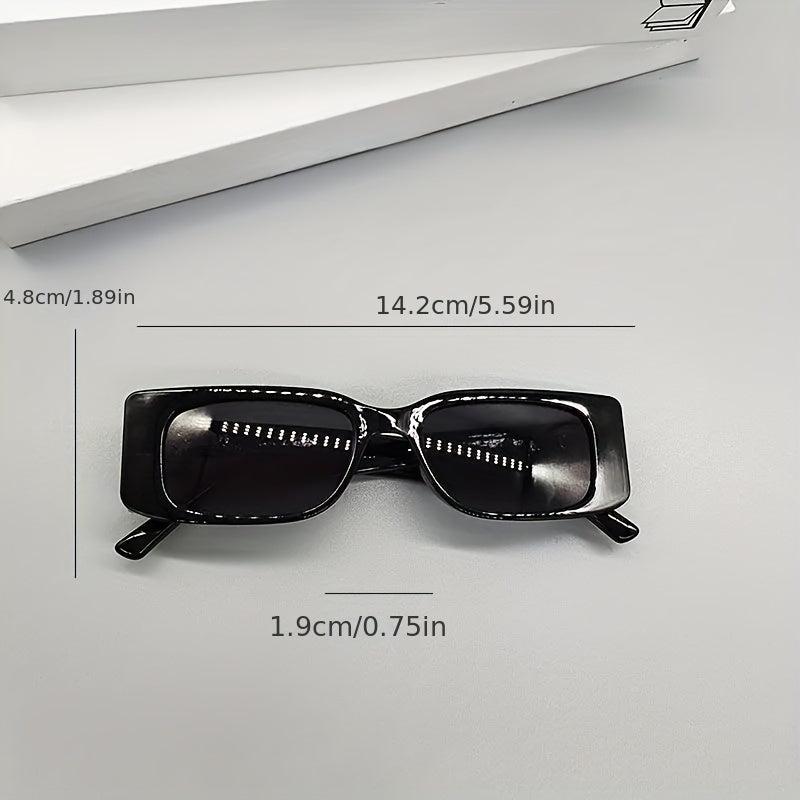 Vintage Rectangle Sunglasses for Women UV400 Protection
