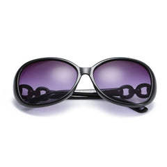 Vintage Oval Thick Frame Sunglasses Women UV400 Sun Glasses