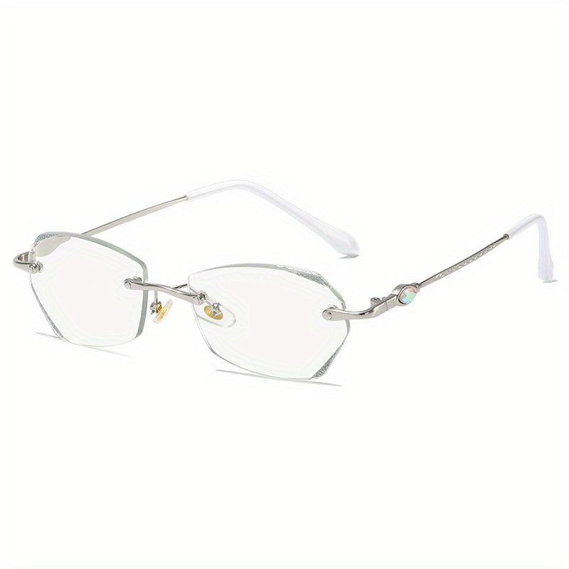 Metal Frame Reading Glasses Light Blocking Unisex
