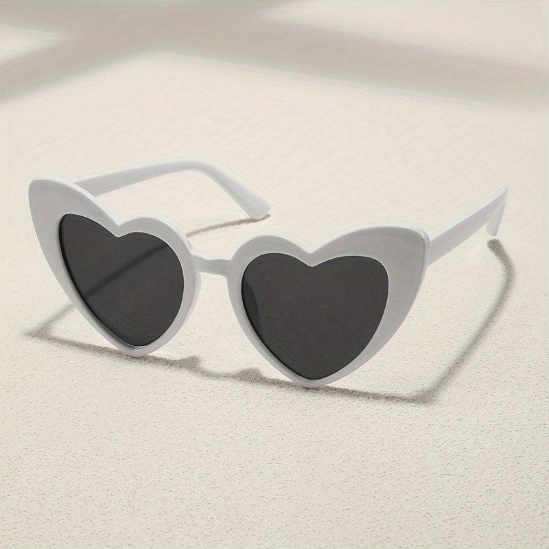 Y2K Heart Sunglasses For Women Men UV400 Sun Shades Glasses