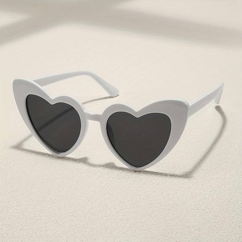 Y2K Heart Sunglasses For Women Men UV400 Sun Shades Glasses