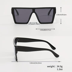 Oversized Square Frame Sunglasses UV400