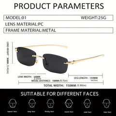 Retro Square Men's Sunglasses UV400 Classic Shades