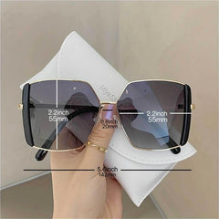 Oversized Square Frame Sunglasses Polarized UV400