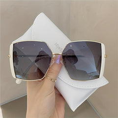 Oversized Square Frame Sunglasses Polarized UV400