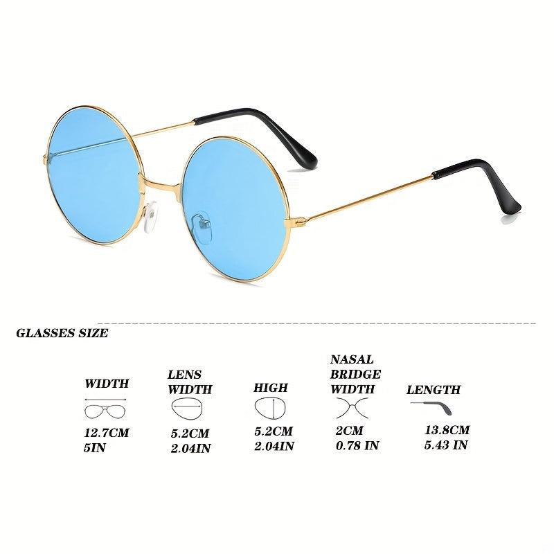 Retro Round Sunglasses UV Protection Eyewear