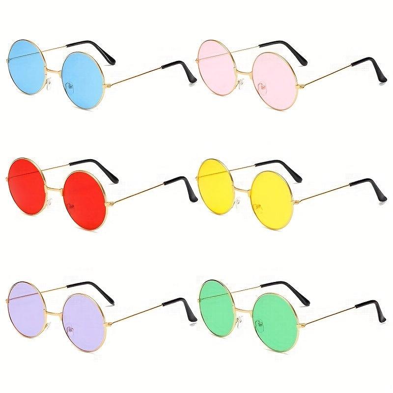 Retro Round Sunglasses UV Protection Eyewear