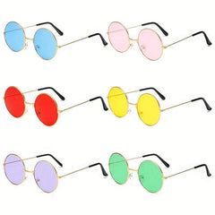 Retro Round Sunglasses UV Protection Eyewear