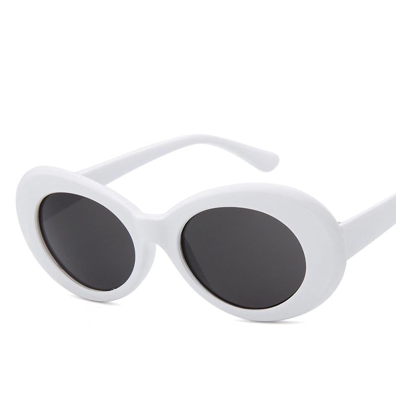 Retro Oval Sunglasses Unisex Round Lens Clout Goggles UV Protection