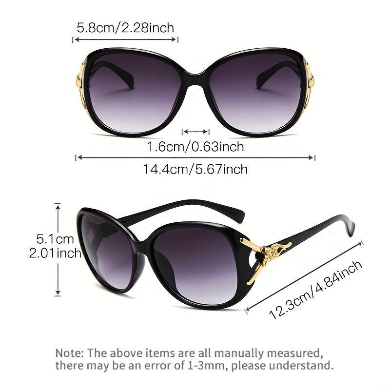 Round Sunglasses Metal Fox Gradient Glasses UV400