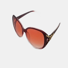 Round Sunglasses Metal Fox Gradient Glasses UV400