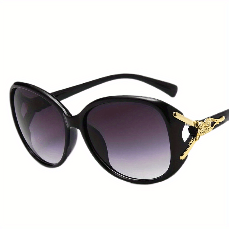 Round Sunglasses Metal Fox Gradient Glasses UV400