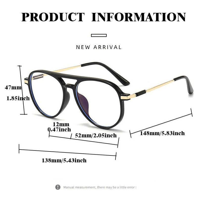 Anti Light Oval Frame Reading Glasses Unisex