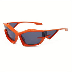Y2K Wrap Around Sunglasses Futuristic Hiphop Punk Glasses UV400