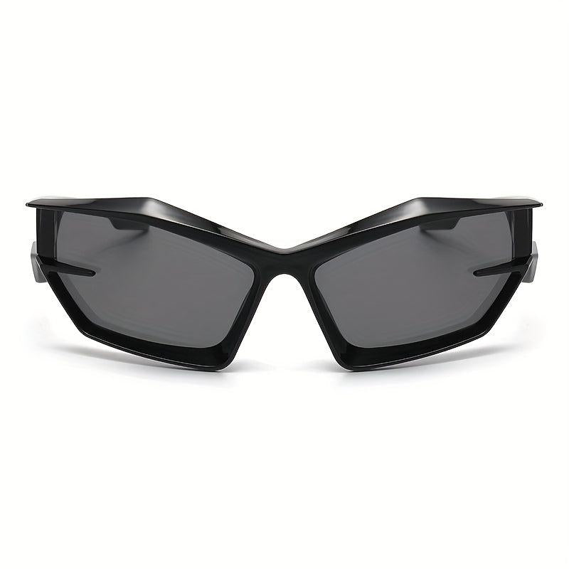 Y2K Wrap Around Sunglasses Futuristic Hiphop Punk Glasses UV400