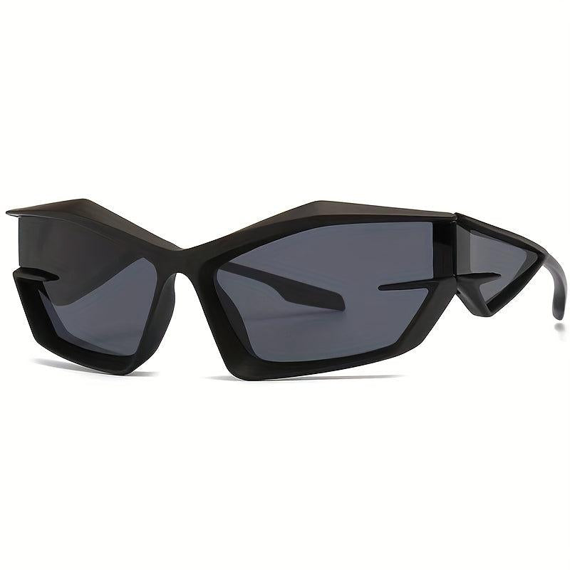 Y2K Wrap Around Sunglasses Futuristic Hiphop Punk Glasses UV400