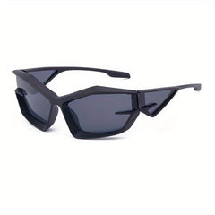 Y2K Wrap Around Sunglasses Futuristic Hiphop Punk Glasses UV400