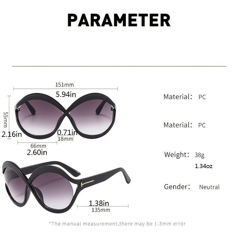 Vintage Oversize Frame Lady Sunglasses