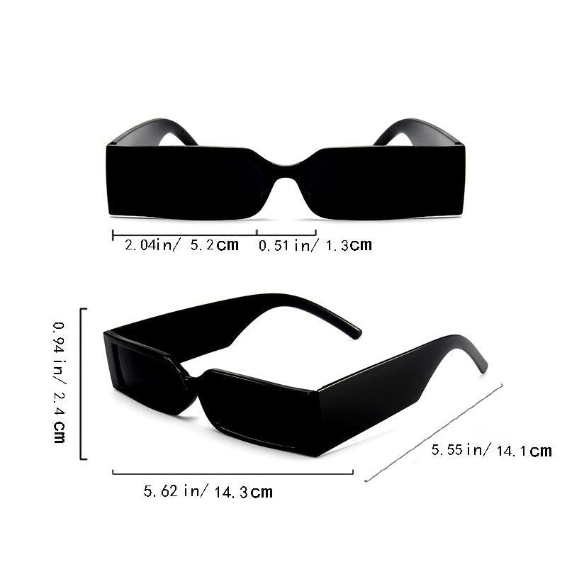 90s Vintage Oversized Rectangle Sunglasses UV400 Protection