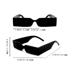 90s Vintage Oversized Rectangle Sunglasses UV400 Protection