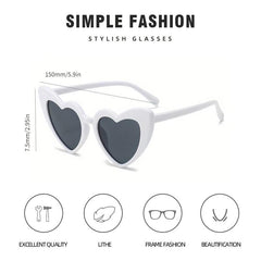 Y2K Heart Sunglasses Party Club Beach Sun Shades Decorative Glasses