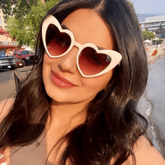 Y2K Heart Sunglasses Party Club Beach Sun Shades Decorative Glasses