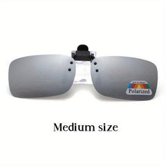 Clip On Glasses Polarized Lens Flip Up Sunglasses UV400
