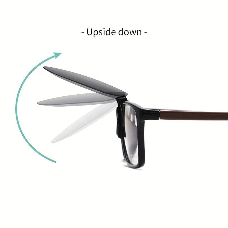Clip On Glasses Polarized Lens Flip Up Sunglasses UV400