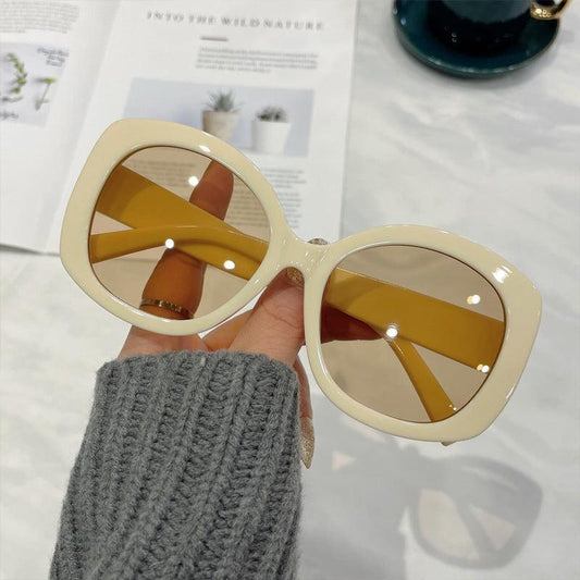 Oversized Round Sunglasses Retro Stylish Large Sunnies For Women