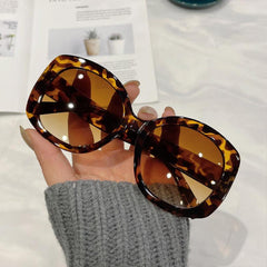 Oversized Round Sunglasses Retro Stylish Large Sunnies For Women