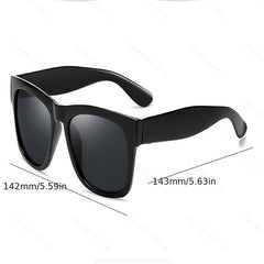 Men's Large Frame Sunglasses for Street Photography Holiday Party