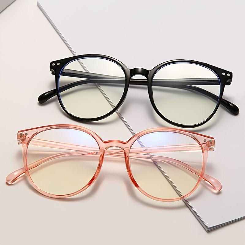 Round Frame Light Blocking Glasses for Men & Women