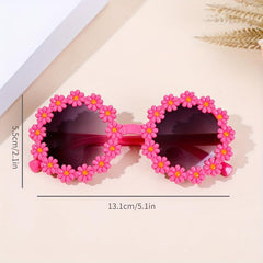 Daisy Flower Sunglasses Clear Glasses UV400