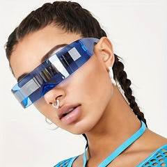 80s Cyber Visor Sunglasses Unisex Punk Style