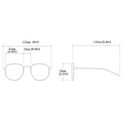 Vintage Oversized Square Polarized Sunglasses