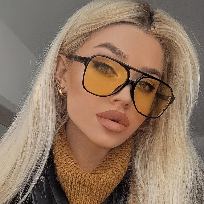 Vintage Oversized Square Polarized Sunglasses