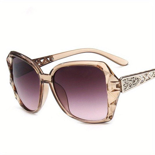 Women's Large Cat Eye Sunglasses Jelly Frame Gradient Glasses UV400