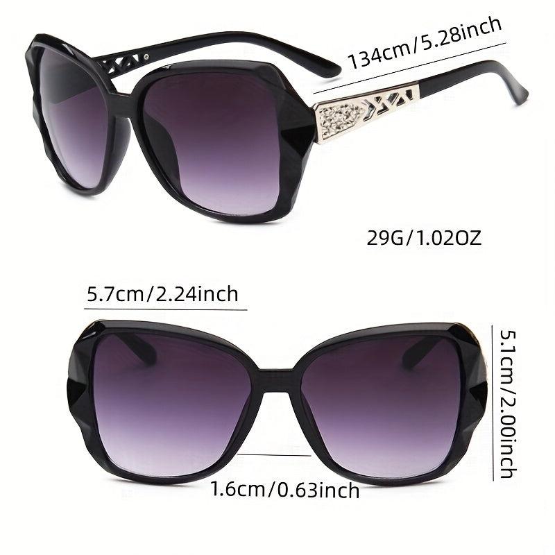 Women's Large Cat Eye Sunglasses Jelly Frame Gradient Glasses UV400