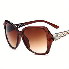 Women's Large Cat Eye Sunglasses Jelly Frame Gradient Glasses UV400