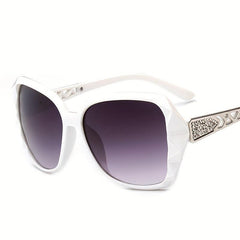 Women's Large Cat Eye Sunglasses Jelly Frame Gradient Glasses UV400