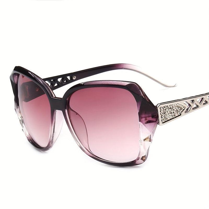 Women's Large Cat Eye Sunglasses Jelly Frame Gradient Glasses UV400