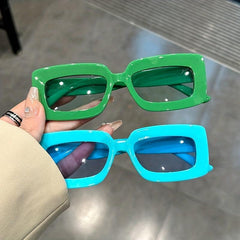 Y2K Rectangle Frame Sunglasses UV400